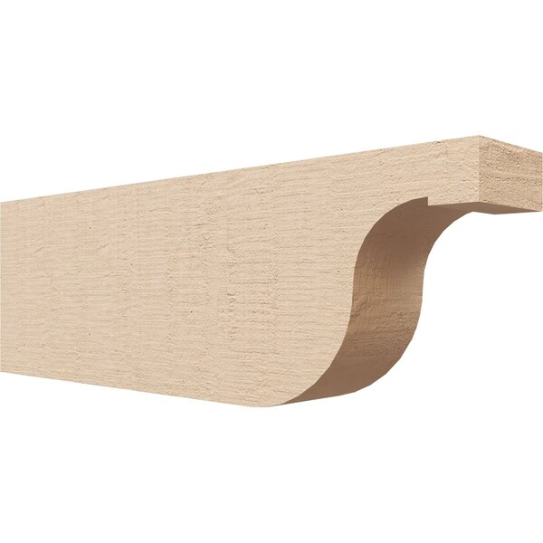 Ekena Millwork 4in. W x 8in. H x 24in. L Del Monte Woodgrain TimberThane Rafter Tail, Primed Tan RFTUR04X08X24DELRCPR - main